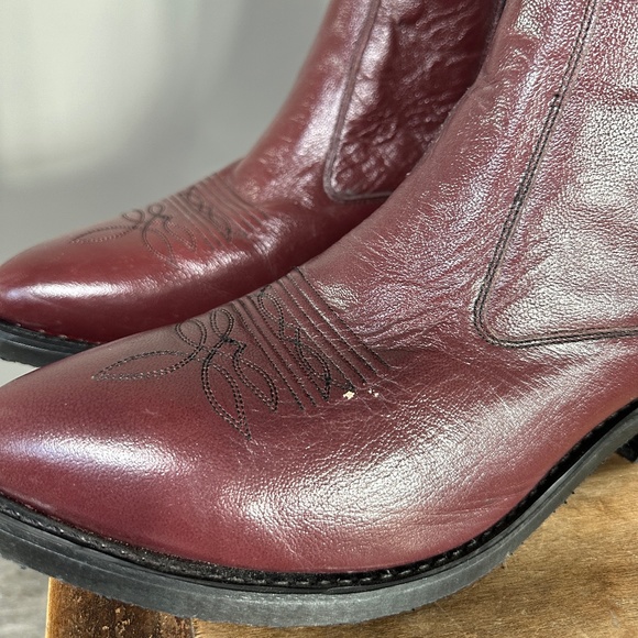 Old West zipper ankle cowboy boot - Picture 11 of 13